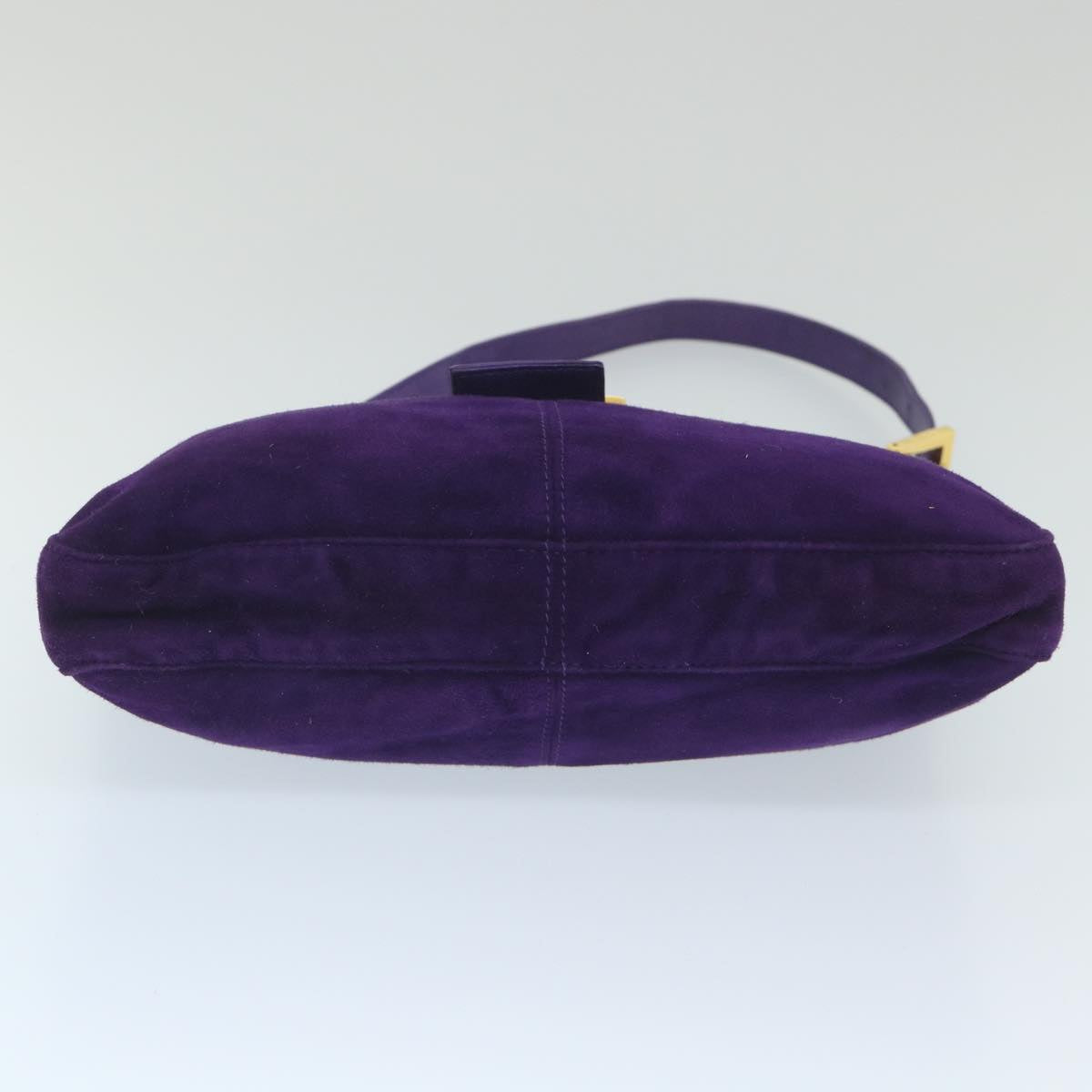 FENDI Mamma Baguette Shoulder Bag Suede Purple 2258 26569 009ki3664
