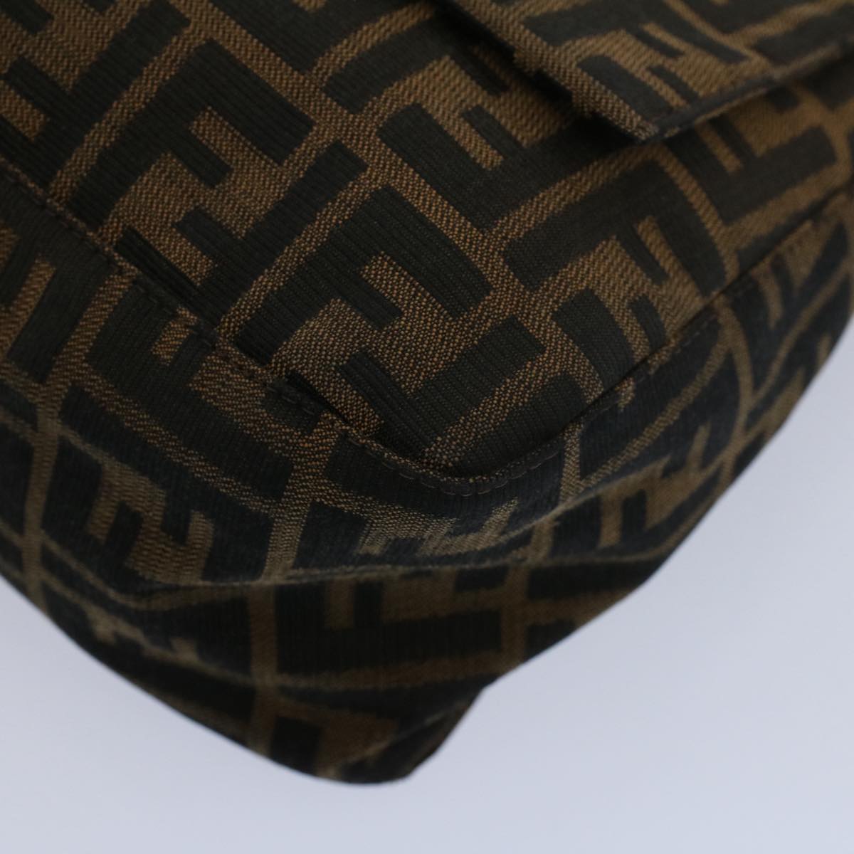 FENDI Zucca Canvas Mamma Baguette Shoulder Bag Brown 211126325 009ki3771