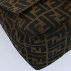 FENDI Zucca Canvas Mamma Baguette Shoulder Bag Brown 211126325 009ki3771