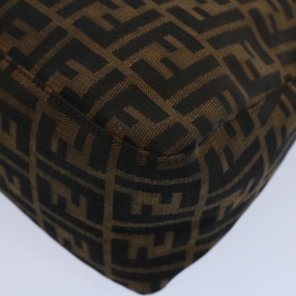 FENDI Zucca Canvas Mamma Baguette Shoulder Bag Brown 211126325 009ki3771