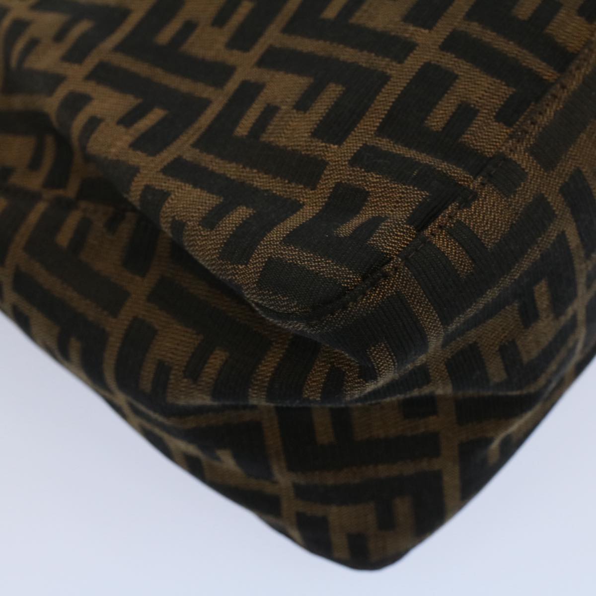 FENDI Zucca Canvas Mamma Baguette Shoulder Bag Brown 211126325 009ki3771