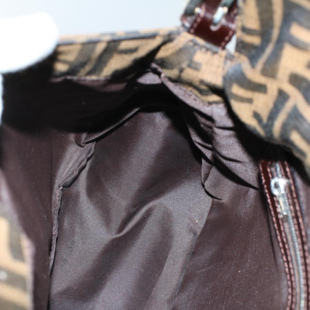 FENDI Zucca Canvas Mamma Baguette Shoulder Bag Brown 211126325 009ki3771