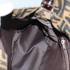 FENDI Zucca Canvas Mamma Baguette Shoulder Bag Brown 211126325 009ki3771