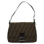 FENDI Zucca Canvas Mamma Baguette Shoulder Bag Brown 211126325 009ki3771