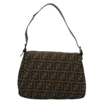 FENDI Zucca Canvas Mamma Baguette Shoulder Bag Brown 211126325 009ki3771