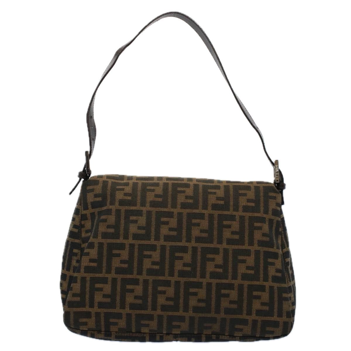 FENDI Zucca Canvas Mamma Baguette Shoulder Bag Brown 211126325 009ki3771