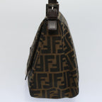 FENDI Zucca Canvas Mamma Baguette Shoulder Bag Brown 211126325 009ki3771