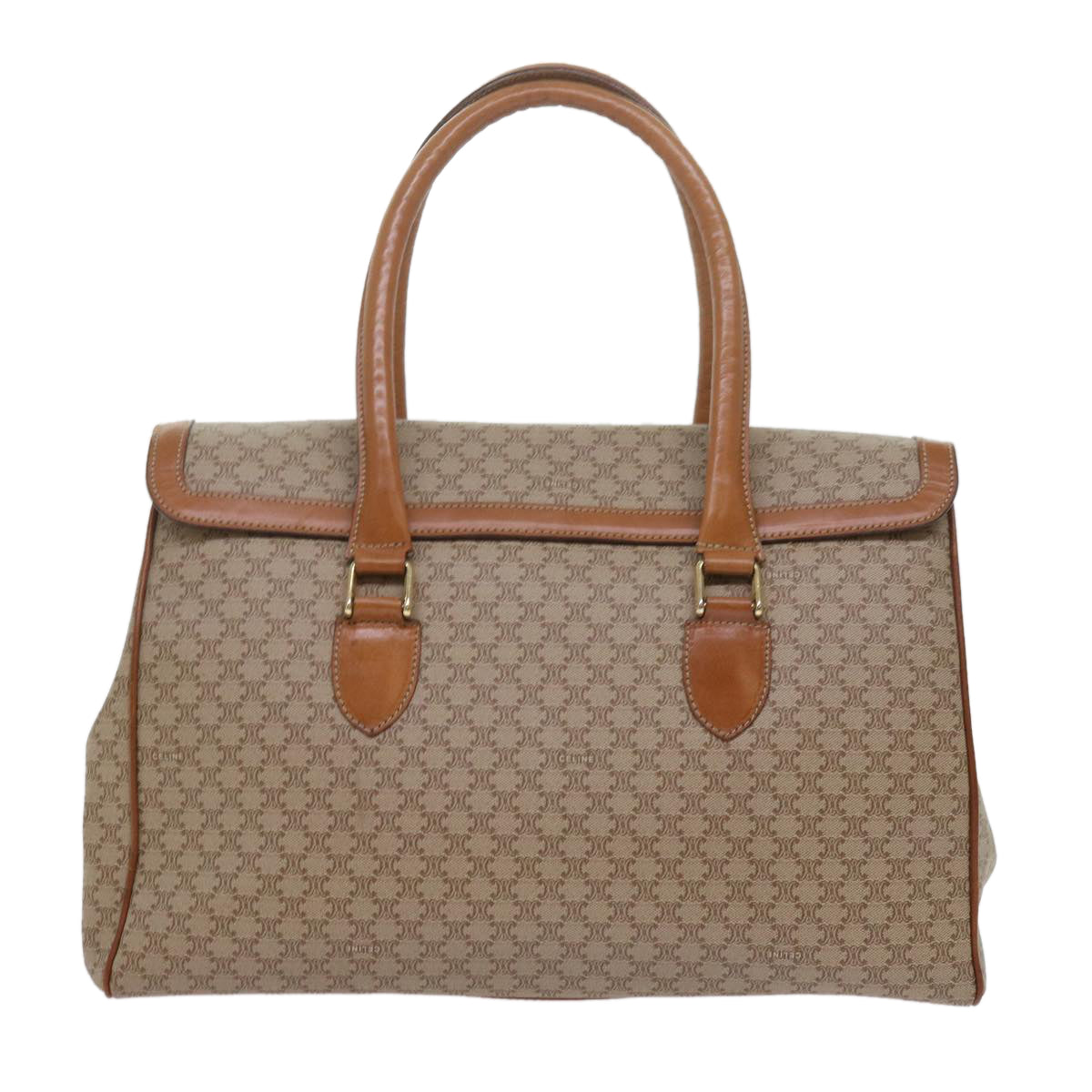 CELINE Macadam Canvas Hand Bag Beige  ki3925