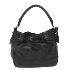 PRADA Shoulder Bag Leather Black  ki3947