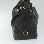 PRADA Shoulder Bag Leather Black  ki3947
