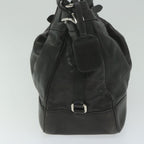 PRADA Shoulder Bag Leather Black  ki3947