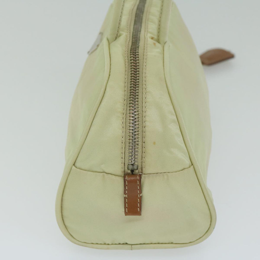 PRADA Hand Bag Nylon White  ki3948