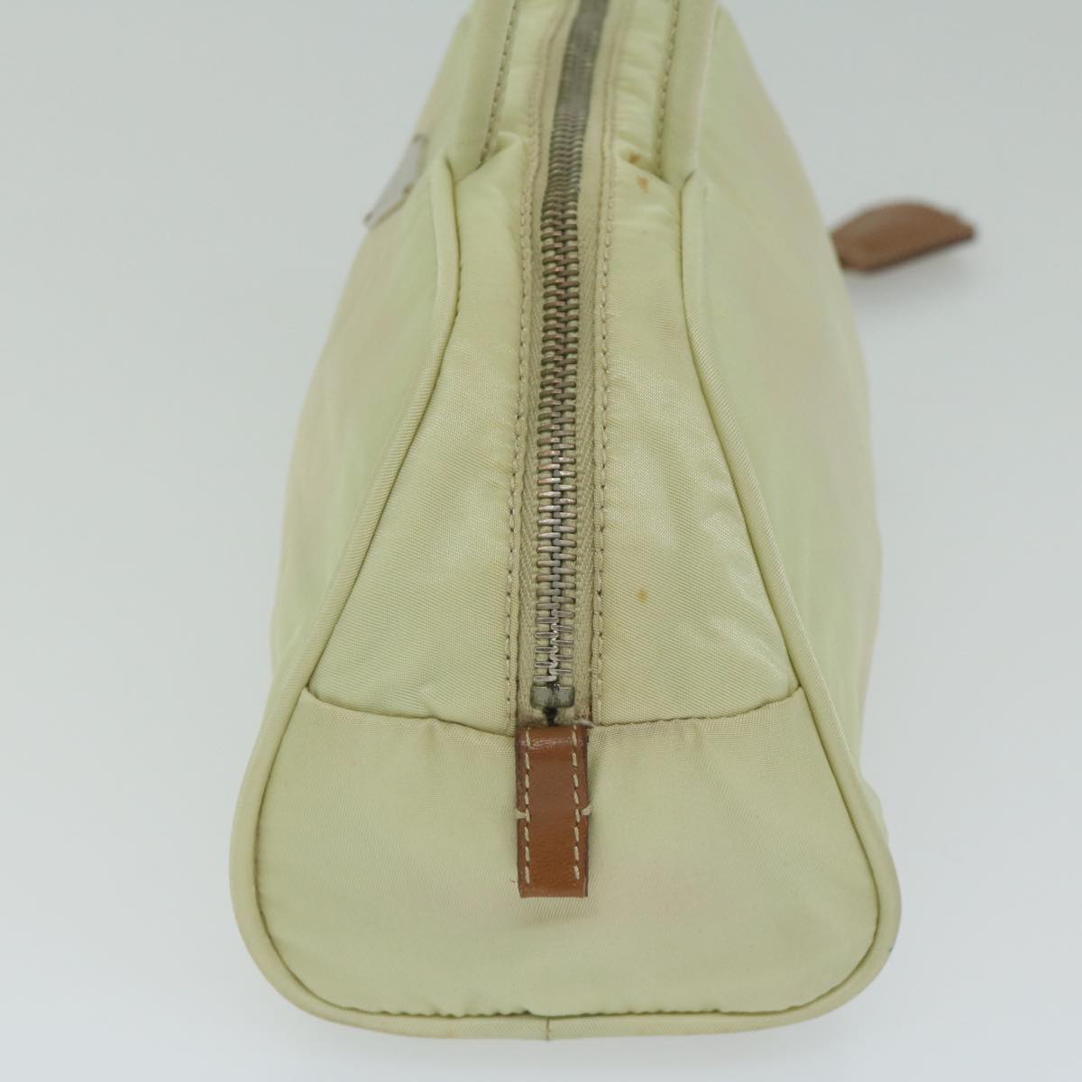 PRADA Hand Bag Nylon White  ki3948