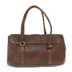 PRADA Hand Bag Leather Brown  ki3959
