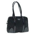 PRADA Hand Bag Nylon Black  ki3990