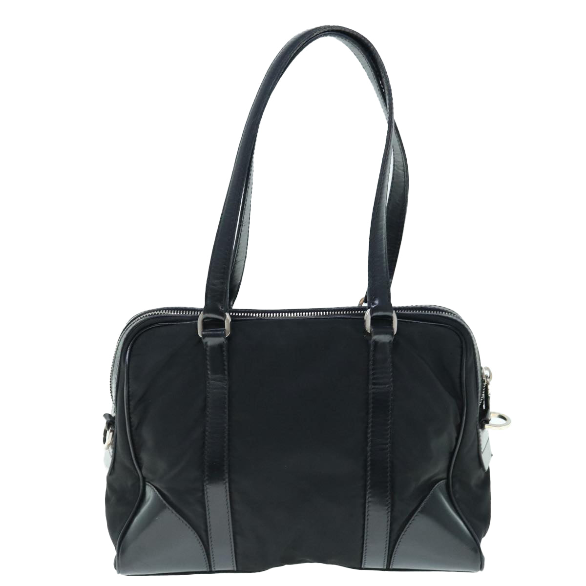 PRADA Hand Bag Nylon Black  ki3990