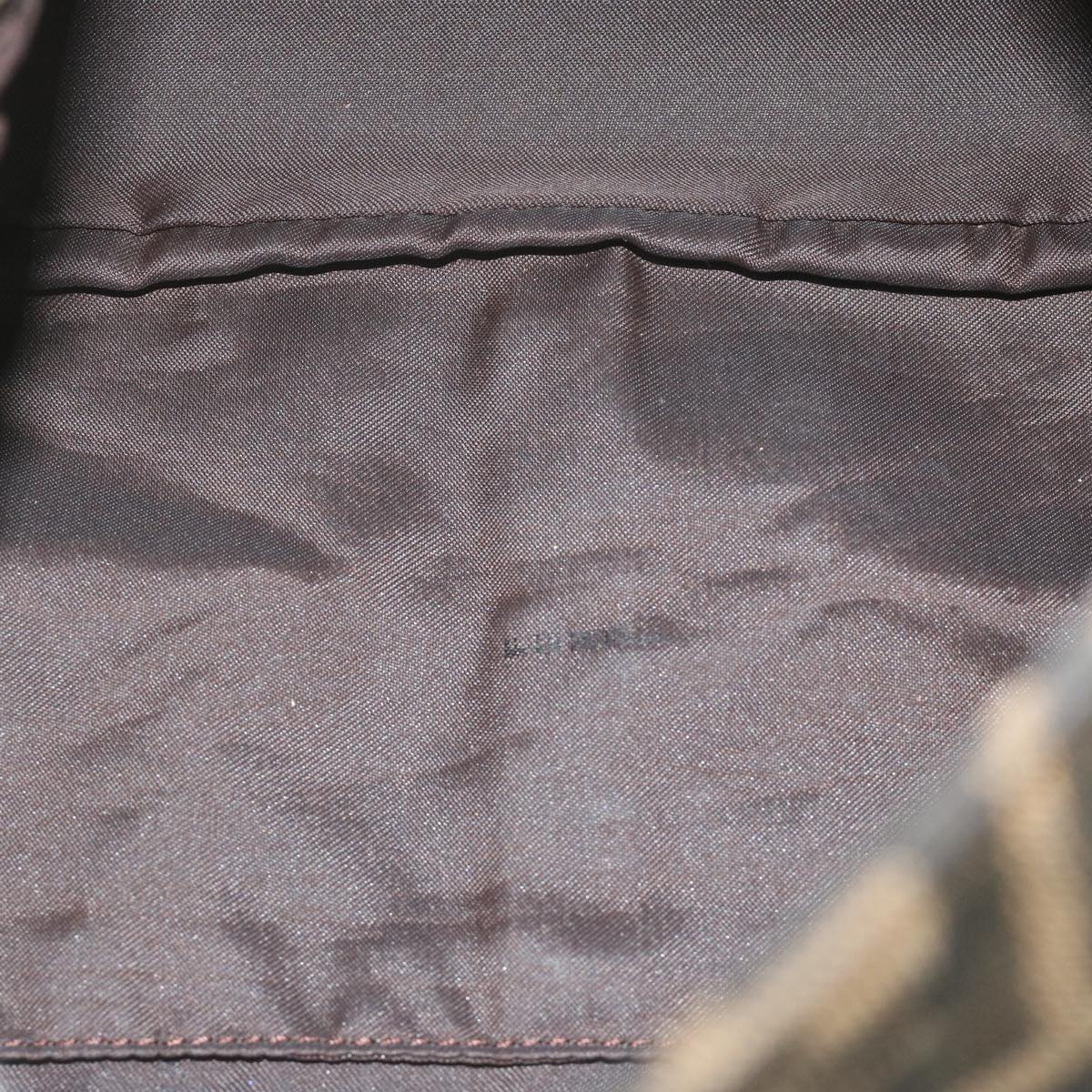 FENDI Zucca Canvas Mamma Baguette Shoulder Bag Black 33492 26325 008ki4044