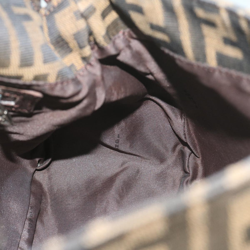 FENDI Zucca Canvas Mamma Baguette Shoulder Bag Black 33492 26325 008ki4044