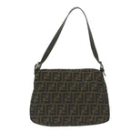 FENDI Zucca Canvas Mamma Baguette Shoulder Bag Black 33492 26325 008ki4044