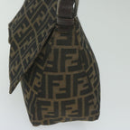 FENDI Zucca Canvas Mamma Baguette Shoulder Bag Black 33492 26325 008ki4044