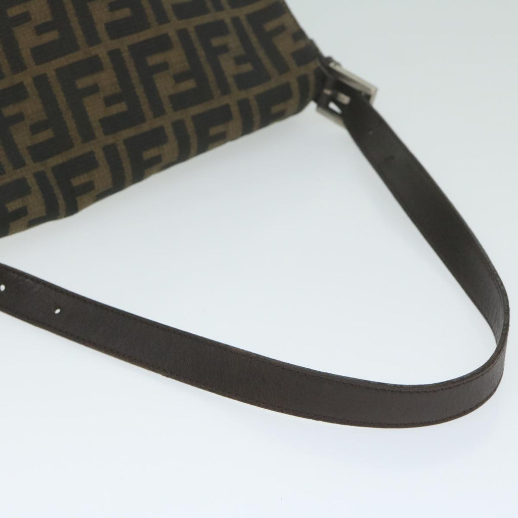 FENDI Zucca Canvas Mamma Baguette Shoulder Bag Black 33492 26325 008ki4044