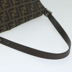 FENDI Zucca Canvas Mamma Baguette Shoulder Bag Black 33492 26325 008ki4044