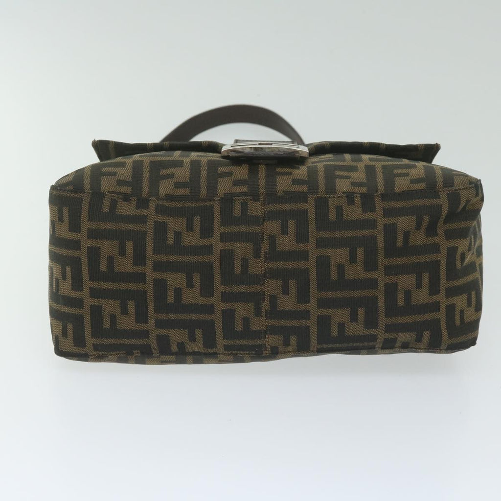 FENDI Zucca Canvas Mamma Baguette Shoulder Bag Black 33492 26325 008ki4044