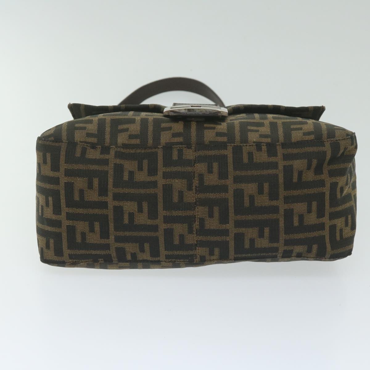 FENDI Zucca Canvas Mamma Baguette Shoulder Bag Black 33492 26325 008ki4044