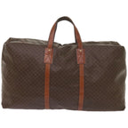 CELINE Macadam Canvas Boston Bag PVC Brown  ki4112