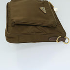 PRADA Shoulder Bag Nylon Brown ki4126