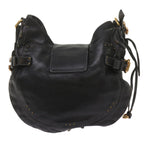Chloe Shoulder Bag Leather Black ki4150