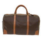 CELINE Macadam Canvas Boston Bag PVC Brown  ki4225