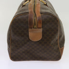CELINE Macadam Canvas Boston Bag PVC Brown Auth ki4231
