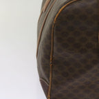CELINE Macadam Canvas Boston Bag PVC Brown Auth ki4231