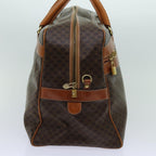 CELINE Macadam Canvas Boston Bag PVC 2way Brown  ki4248