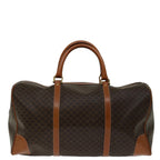 CELINE Macadam Canvas Boston Bag PVC Brown  ki4266