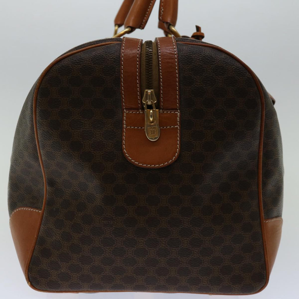 CELINE Macadam Canvas Boston Bag PVC Brown  ki4266