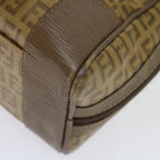 FENDI Zucchino Canvas Hand Bag Beigeki4322