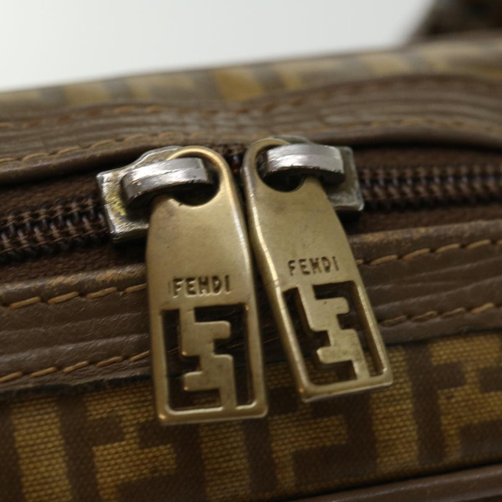 FENDI Zucchino Canvas Hand Bag Beigeki4322