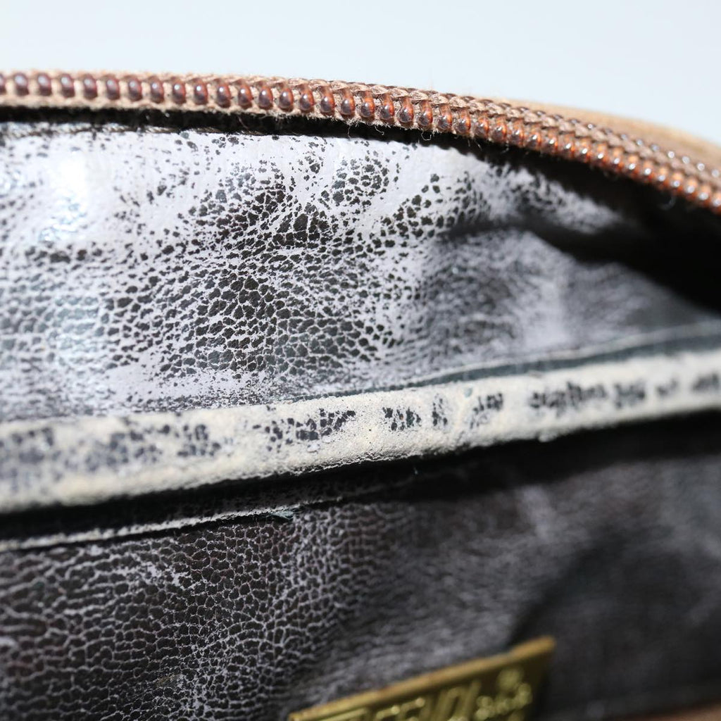 FENDI Zucchino Canvas Hand Bag Beigeki4322