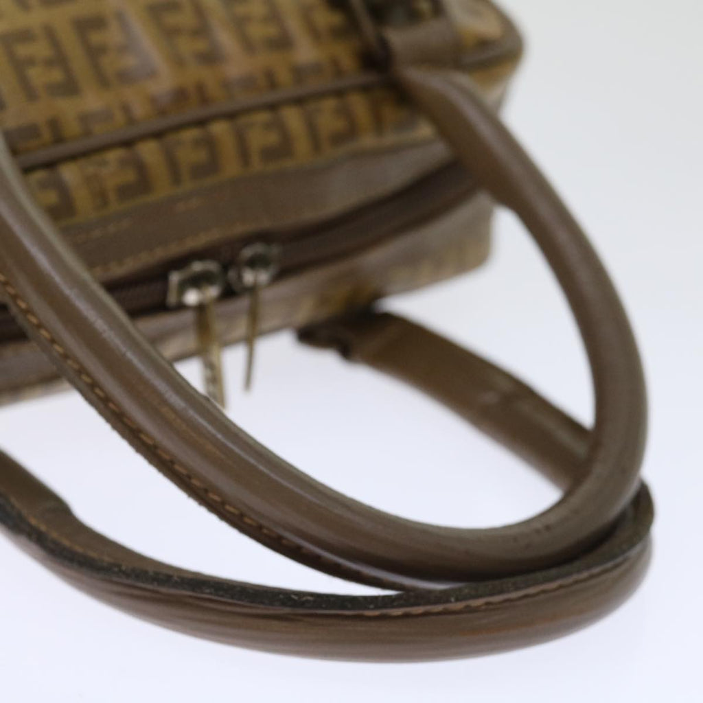FENDI Zucchino Canvas Hand Bag Beigeki4322