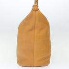 CELINE Shoulder Bag Leather Beige  ki4346