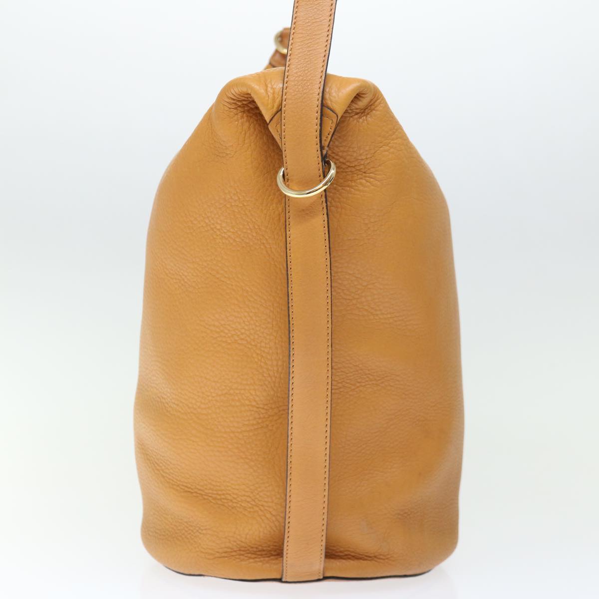 CELINE Shoulder Bag Leather Beige  ki4346
