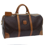 CELINE Macadam Canvas Boston Bag PVC Brown  ki4386