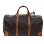 CELINE Macadam Canvas Boston Bag PVC Brown  ki4386