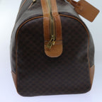 CELINE Macadam Canvas Boston Bag PVC Brown  ki4386