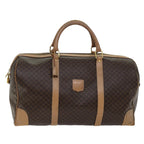 CELINE Macadam Canvas Boston Bag PVC Brown  ki4391