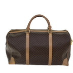 CELINE Macadam Canvas Boston Bag PVC Brown  ki4391