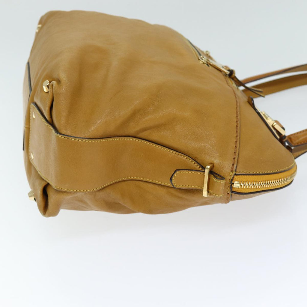Chloe Angie Hand Bag Leather Beige ki4414