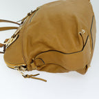Chloe Angie Hand Bag Leather Beige ki4414